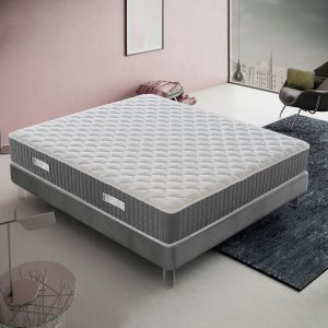 Matelas Ressorts Ensach&eacute;s 70x200 cm, PALERMO - Accueil M&eacute;moire De Forme - Epaisseur 22 Cm - Neuf