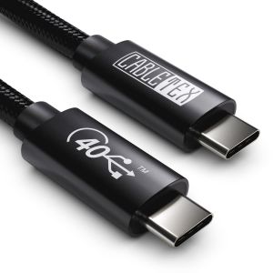 C&acirc;ble USB 4 de 1 m pour Thunderbolt 3 & 4, c&acirc;ble de moniteur USB de type C | 8 K, charge 100 W, transfert de donn&eacute;es 40 Gbit/s | Pour Thunderbolt 4, MacBook Pro M1, Mac Mini M1, Station d'accueil,SSD - Neuf