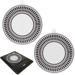 Ayuhr-Lot De 2 Tapis De Protection Pour Table De Cuisson À Induction, Tapis De Protection Multifonction En Silicone Pour Plaque De Cuisson (24 Cm) - Neuf