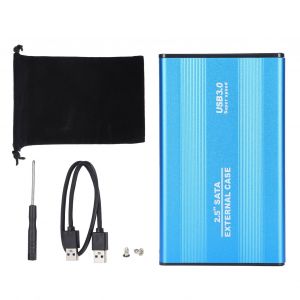 Boitier de disque dur SSD USB 3.0 Plug Play 3 To pour ordinateurs portables/stockage de donnees externe OS X, bleu - Neuf