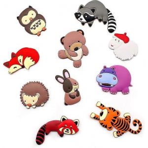 10 pcs aimants de r&eacute;frig&eacute;rateur,aimants de r&eacute;frig&eacute;rateur avec des animaux mignons,3D - Neuf