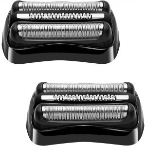ERYI-Têtes De Rasoir De Rechange Series 3, 2Pcs 21B Grille Rasoir Braun Remplacement Serie 3, Tête De Rasoir Électrique Tête Accessoires Pour Rasoirs Compatible Avec Rasoir Homme Pour Braun Series 3 - Neuf