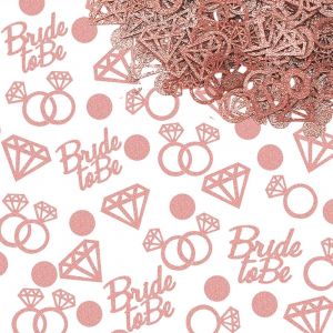 100 Pi&iquest;&iquest;ces D&iquest;&iquest;coration EVJF Confettis Bride Rose Dor&iquest;&iquest; Paillet&iquest;&iquest; D&iquest;&iquest;coration de Table Enterrement de Vie de Jeune Fille Femme F&iquest;&ordm;te - Neuf