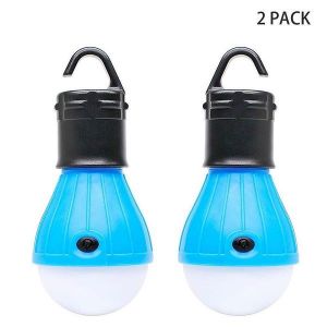 Lanterne Led Bleue Compacte Pour Le Camping, La Randonnée, La Pêche Et Les Urgences - Source Lumineuse Portable, Durable Et Écologique - Neuf