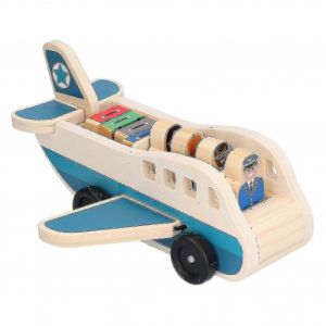 Tout-Petits Avion En Bois Jeu Set Air Passager Jet Jouet Avion Éducatif Modèle Toyavion-Générique - Neuf