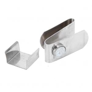 Porte-Craie Magn&eacute;tique Pour Queue De Billard 2025, Portable, En Acier Inoxydable, Avec Clip En Forme De S, Taille Compacte - Neuf