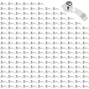 200 Pièces 10mm Clips Bande Lumineuse Clip De Fixation Attache Ruban Led,Support De Fixation De Bande Lumière Clips De Fixation Ruban Led,Clip De Fixation Pour Bande Led 10mm (Transparent) - Neuf