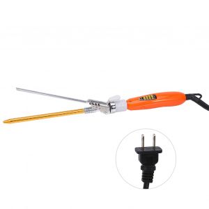 Fer A Boucler Chauffant En Ceramique Pour Cheveux Boucles Profonds De 9 Mm, Pour Hommes Et Enfants, Prise Americaine Doree - Neuf