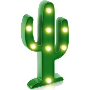 Lampes Décoratives Cactus Light Pour Chambre D'enfant, Lampe De Chevet Led Pour Chambre D'enfant, Salon, Fête, Décoration Intérieure, Chambre D'enfant, Lampe De Table Led Murale - Neuf