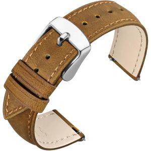 Kal-Bracelet De Montre Pour Homme Et Femme, Bracelets En Cuir Vintage À Dégagement Rapide 18mm 19mm 20mm 21mm 22mm - Neuf