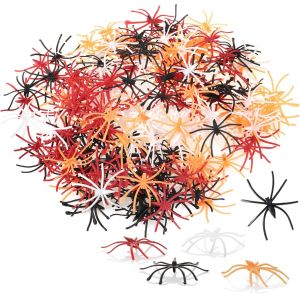Cauc-® 200x Araignées Décoratives - Araignées En Plastique Comme Décoration De Dispersion - Décoration De Table - Neuf