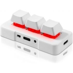 Mini Clavier Sans Fil Usb 2 En 1 À 3 Touches - Clavier De Jeu Mécanique Hot Key - Programme Personnalisé Avec Led Rvb - Pour Gaming Osu Bureau Travail - Neuf