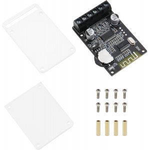 KALANKA-Carte Amplificateur Audio Bluetooth XY-P15W Module Amplificateur Bluetooth Récepteur Audio Numérique sans Fil 2.0 Canaux avec étui de Protection en Acrylique pour Haut-Parleur DIY - Neuf