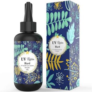 R&eacute;sine Uv - 100g Cristal Clair Dur Type Colle R&eacute;sine &Eacute;poxy Durcissant Aux Ultraviolets Pour La Fabrication De Bijoux De Bricolage, - Neuf