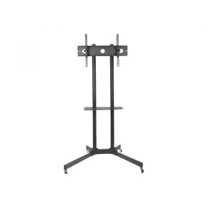 Pied pour écran plasma - techly - Noir - Taille d'écran : 30"-65" - Au sol - Neuf