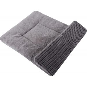 Tapis De Lit Pour Chien, Coussin Pour Chat Doux Et Chaud, Lavable En Machine, Canap&eacute; Pour Animaux De Compagnie &Agrave; Double Usage Ps085 (75x50 Cm, Gris) - Neuf
