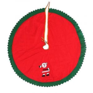 Jupe de sapin de No&euml;l ronde de 90 cm, cache-pied d&eacute;coratif pour les f&ecirc;tes - Neuf