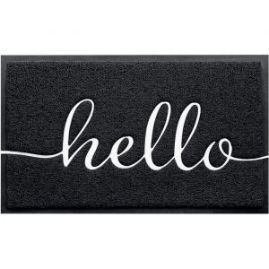 Tapis De Salle - Paillasson D'entrée - Absorbant Et Antidérapant - 40 X 75 Cm - Noir - Neuf