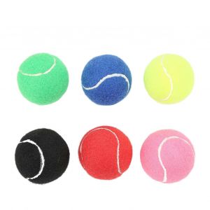Balles Tennis Multicolores - Lot 6 Cachemire Caoutchouc - 2025 - Neuf