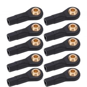Rc Tie Rod Rotule Tête 10pcs Plastique Durable M2 Taille Précise Résistant À L'usure Léger - Neuf