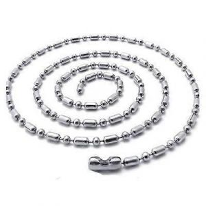 Promotionnel En Acier Inoxydable Bambou Collier Ornement Longe Bijoux Pendentif Chaîne Boule Perle Chaîne Chaîne Métal Collier Accessoires - Neuf