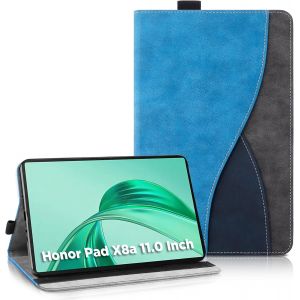 Tianyi-&Eacute;tui Coque Pour Honor Pad X8a 11 Pouces - &Eacute;tui Housse De Protection Cuir Pu Avec Fonction Support/Portefeuille Coque Tablette Honor Pad X8a (Bleu) - Neuf