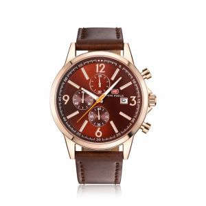 Hommes &Agrave; La Mode Simple Quartz Watch Montre-Bracelet (Cadran De Caf&eacute; + Bo&icirc;tier De Caf&eacute; + Bracelet De Montre De Caf&eacute;) - Neuf