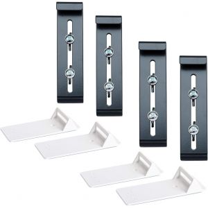 Mevronisshop-Fixpot Accroche Jardini&egrave;re Invisible Et Robuste - Support Balconni&egrave;re Pour Tous Les Rebords De Fen&ecirc;tre, 4 Pcs Anthracite - Neuf