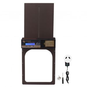 Hjlian Porte Automatique Pour Poulailler, Etanche Ip45, Programmable, En Aluminium, Avec Minuterie, Pour Maison Et Ferme, 100-240 V, Prise Au Marron - Neuf