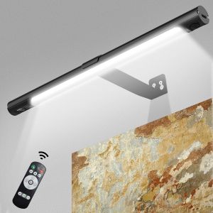 Lampe Murale Sans Fil,Led Sans Fil &Agrave; T&eacute;l&eacute;commande,Avec 3 Modes D`&Eacute;clairage&iquest;Avec Detecteur Mouvement Minuterie,Lumiere Rechargeable Usb Pour La Fresque Les Fl&eacute;chettes Placard - Neuf