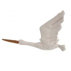 D&eacute;coration Murale Cygne En Peluche Blanche, En Coton, Pour Chambre D'enfant Ou Maison. - Neuf