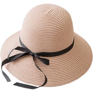 Kal-Femme Casquettes Visières Chapeaux De Soleil Upf 50+ Chapeau De Paille À Bord Large - Neuf