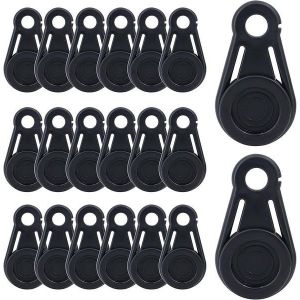 Lot De 20 Clips De Bâche Robustes | Fixations Sécurisées Pour Camping, Tentes, Auvents Et Bâches - Étanches Et Faciles À Utiliser - Neuf