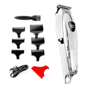 Tondeuse Métal Sans Fil Cheveux Et Barbe Avec Lame Inox Vmax De Becker Shaves & Trims - Neuf