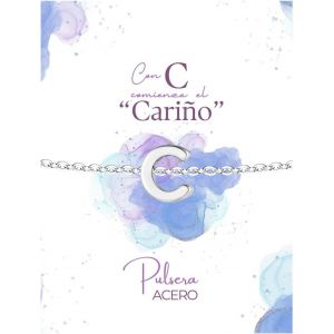Eryi-- Bracelet Lettre Initiale A - Z En Acier Inoxydable Avec Fil Ciré, Bracelet Femme Ou Homme, Bracelet Coeur Avec Lettre Gravée, Cadeau Pour Mère, Fille, Amie, Petite Amie - Neuf