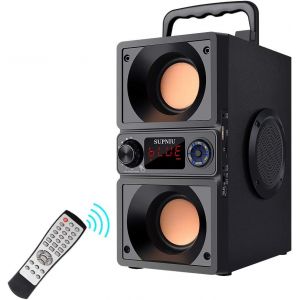lbgwp60-Haut-Parleur Bluetooth, 40 W (60 W Au Sommet) - Boîte À Musique Bluetooth 5.0 Avec Double Woofer - Haut-Parleur Portable Sans Fil - Batterie De 8000 Mah - Son Clair Et Puissant Pour La Maison - Neuf