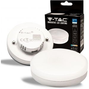Yemaesre-Ampoule Led Avec Chip Samsung Gx53 6,4w (Équivalent 45w) - 560 Lumen - 6500k Blanc Froid - Ouverture Du Faisceau Lumineux 120° - Efficacité Imale Et Économie D'énergie - Neuf