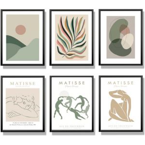 Eryi-Set De 6 Affiches Decoration Murale 30x40 Cm U2013 Sans Cadre, Poster Mural Pour Salon Et Chambre U2013 Affiche Murale Moderne, Tableau Deco - Neuf