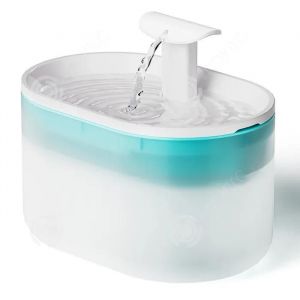 Inn Fontaine &Agrave; Eau Pour Chat 2.1l Quadruple Filtration Deux Modes De D&eacute;bit D'eau Transparent Fontaine &Agrave; Eau Pour Animaux De - Neuf