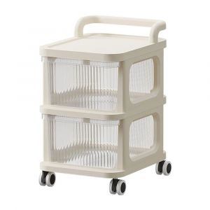 (Beige 2 Couches)Chario T De Rangement À Tiroirs Avec Dessus Organisateur Ob - Neuf