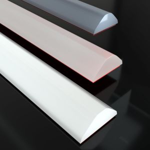 JGD-100CM T Forme Blanc Barriere De Douche Silicone,Seuil Douche Barrage d'eau Autocollante,Barre Anti D&eacute;bordement Douche Italienne, Joint Barri&egrave;re Porte Douche Pliable et Syst&egrave;me De R&eacute;tention &Eacute;tanch - Neuf