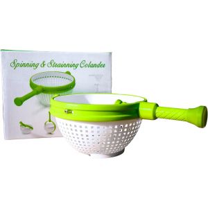 Letnerny-Essoreuse À Salade Rotative ¿ 360° Avec Panier De Drainage ¿ Grande Capacité ¿ Poignée Antidérapante ¿ Lavable Et Résistante ¿ Séchage Rapide Des Fruits Et Légumes - Neuf