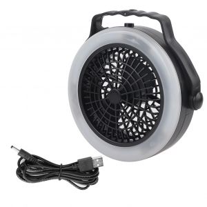 Lanterne Led 2 En 1 Pour Tente, Lampe, Ventilateur De Plafond, Accessoire De Camping, RandonnéE En Plein Air - Neuf