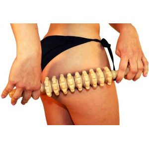 Rouleau Masseur Anti-Cellulite | Massage Du Corps | Mad&eacute;roth&eacute;rapie | Masseur En Bois 38 Cm | Maderoth&eacute;rapie Esth&eacute;tique Espagne - Neuf