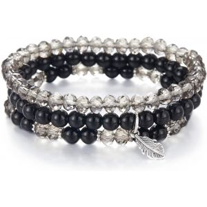Stretch Beaded Bracelet For Women Bohemian Multilayer Jewelry Fashion Jewelry For Mom Grandma Women Birthday Gift - Neuf