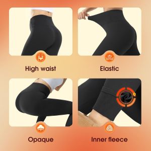 Legging Polaire Femme Taille Haute Leggings Chaud Femme Hiver Pantalon Thermique Collant Legging Sport - Neuf