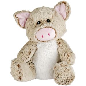 Kalanka-Pelucho - Bouillotte Peluche Cochon - Bien-¿ºtre, Chaleur Et Douceur - Micro-Ondable - Grains De Bl¿¿ Et Fleurs De Lavande - Fabriqu¿¿E En France - Neuf