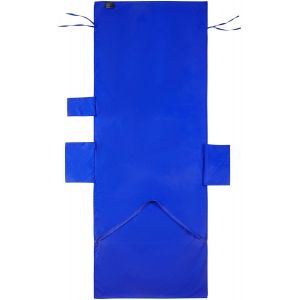 TZF-Housse de Chaise Longue de Plage - Serviette de Transat Plage en Microfibre avec Poches Latérales pour Chaise Longue Pliable et Légère de Jardin Bain de Soleil (75x215cm, Bleu) - Neuf