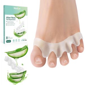 Kalanka-S&eacute;parateurs D'orteils Pour Corriger Les Orteils - 8 Paquets D'&eacute;carteurs D'orteils En Silicone Pour Les Pieds Des Hommes Et Des Femmes (Transparent) - Neuf