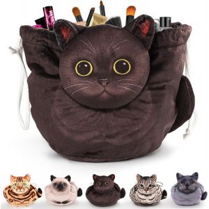 MAA-Trousse de Maquillage pour Femme, Sac Cosmétique Portable à Cordon, Grande Capacité de Malette de Rangement Maquillage - Organisateur Multifonction - Pochette de Voyage Trousse de Toilette - Neuf